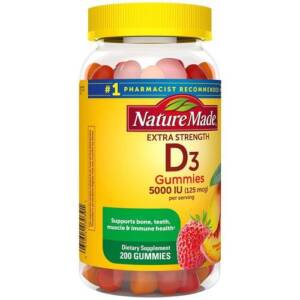 NATURE?S MADE EXTRA STRENGTH VITAMIN D3 5000IU *200GUMMIES