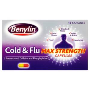 BENYLIN COLD&FLU MAXIMUM STRENGTH DAY/NIGHT*16CAPS