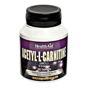 HEALTH AID ACETYL-L-CARNITINE 550MG*30TABS