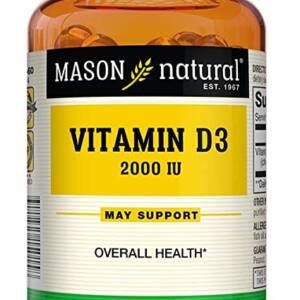 MASON NATURAL  VITAMIN  D3 50MG*2000IU X 60 TABLETS