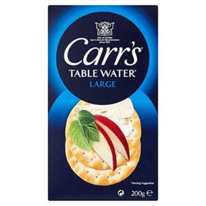 CARRS TABLE WATER BISCUIT 200G