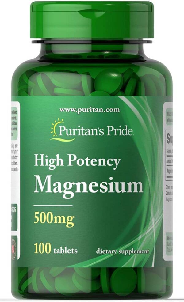 PURITAN?S PRIDE HIGH POTENCY  MAGNESIUM  500MG X 100 TABLETS