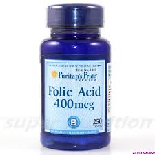 PURITANS PRIDE FOLIC ACID 400MCG X 250 TABLETS