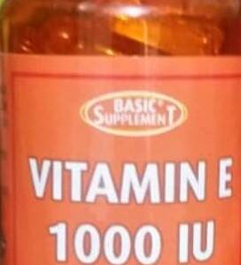 BASIC SUPLIMENT  VITAMIN E 10001U  X 50 SOFTGELS