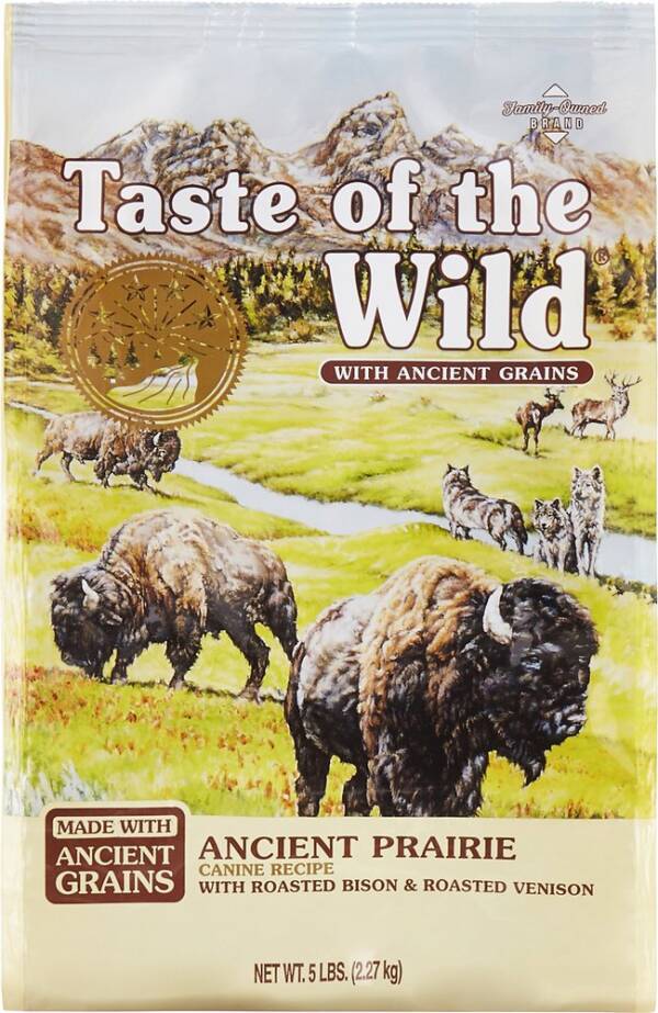 TASTE OF THE WILD ANCIENT PRAIRE CANINE RECIPE WITH ROASTED BISON AND ROASTED VENISON