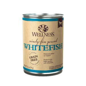 Wellness Ninety-Five Percent Mixer or Topper Ninety-Five Percent Whitefish Wet Dog Food 374g