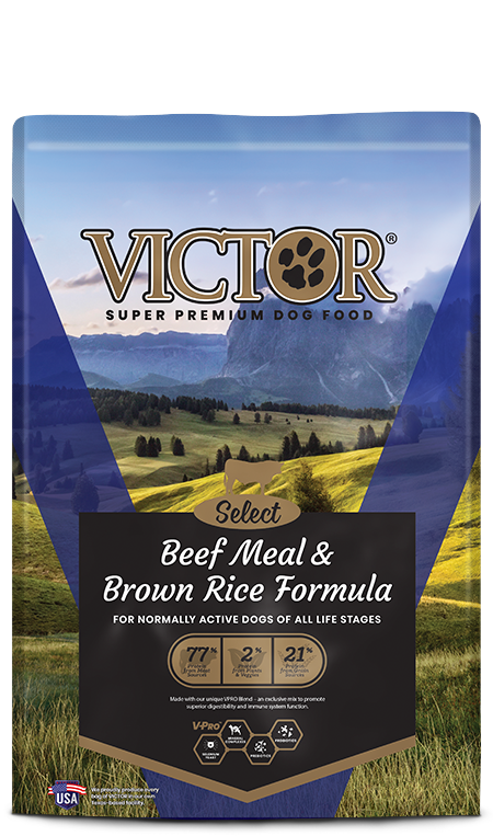 Buy Here VICTOR Select Beef Meal Brown Rice Dry Dog Food 18.1