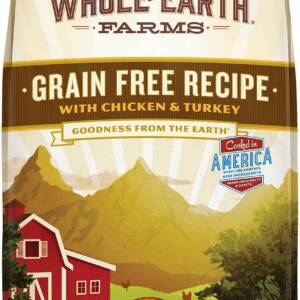Whole Earth Farms Grain-Free Chicken & Turkey Recipe Dry Dog Food 11.3kg