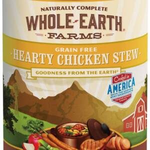 Whole Earth Farms Grain-Free Hearty Chicken Stew Case of 12 Canned Dog Food 360g