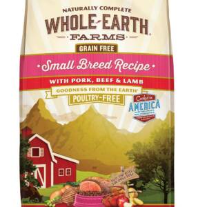 Whole Earth Farms Small Breed Grain-Free Pork, Beef & Lamb Dry Dog Food 5.4kg