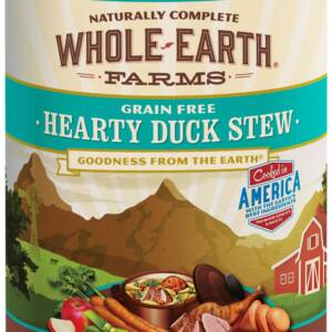 Whole Earth Farms Grain-Free Hearty Duck Stew Case of 12 Canned Dog Food 360g