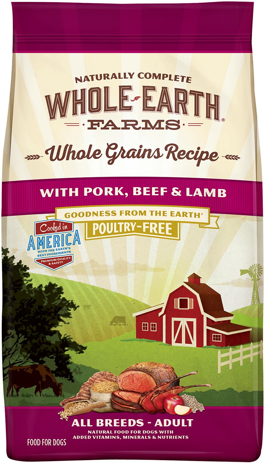 Buy Here Whole Earth Farms Whole Grains Recipe with Pork Beef