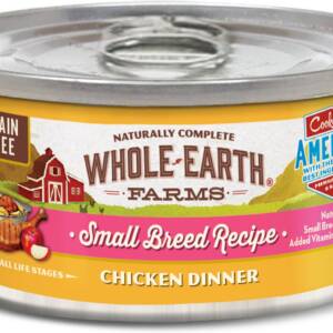 Whole Earth Farms Small Breed Chicken Dinner Grain-Free Case of 24 Canned Dog Food 85g