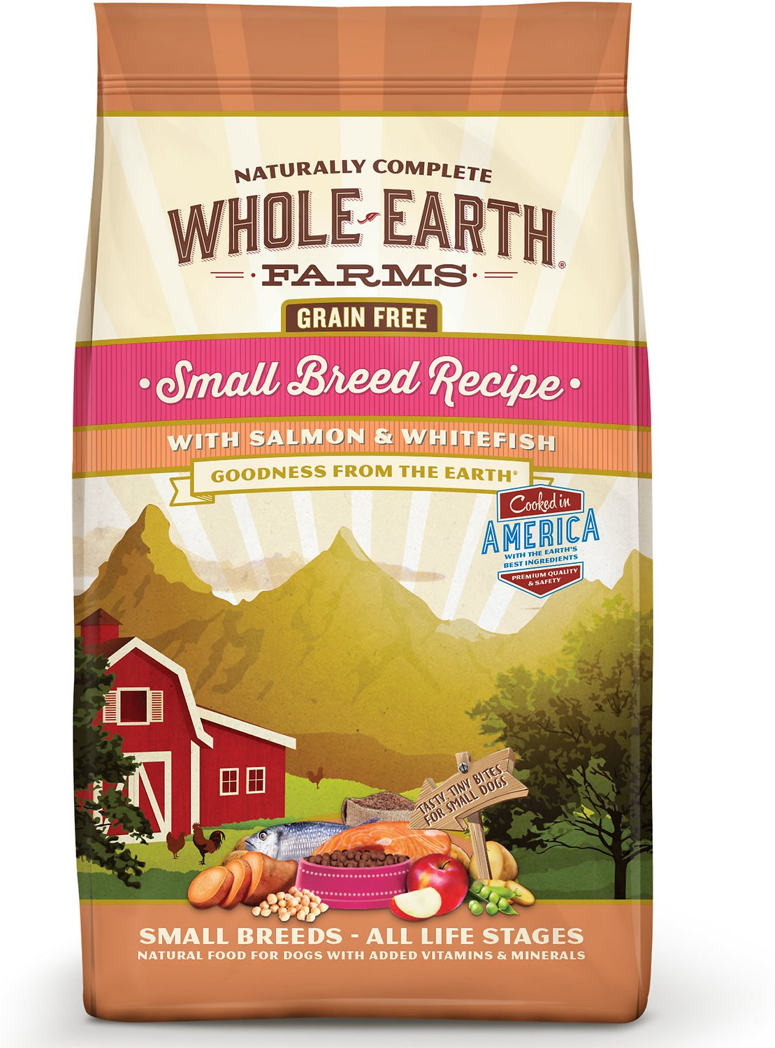 Buy Here Whole Earth Farms Small Breed Grain Free Salmon