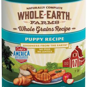 Whole Earth Farms Whole Grains Recipe Puppy Case of 12 Canned Dog Food 360g