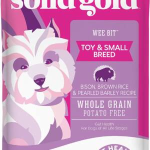 Solid Gold Wee Bit Bison & Brown Rice Recipe with Pearled Barley Small Breed Dry Dog Food 5.4kg