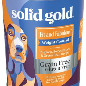 Solid Gold Fit & Fabulous Chicken, Sweet Potato & Green Bean Weight Control Recipe Grain-Free Case of 6 Canned Dog Food 374g
