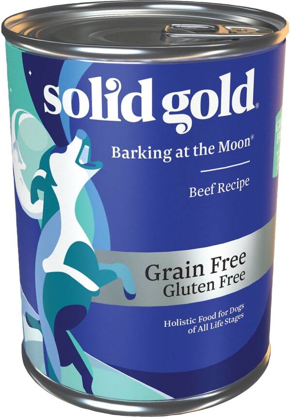 Solid Gold Barking at the Moon 95% Beef Recipe Grain-Free Case of 6 Canned Dog Food 374g