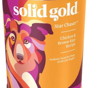 Solid Gold Star Chaser Chicken & Brown Rice Recipe Case of 6 Canned Dog Food 374g