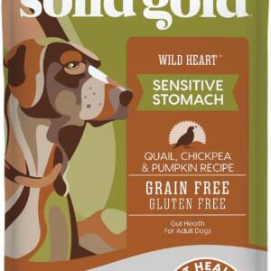 Solid Gold Wild Heart Sensitive Stomach Grain-Free Quail, Chickpea & Pumpkin Dry Dog Food 10.9kg