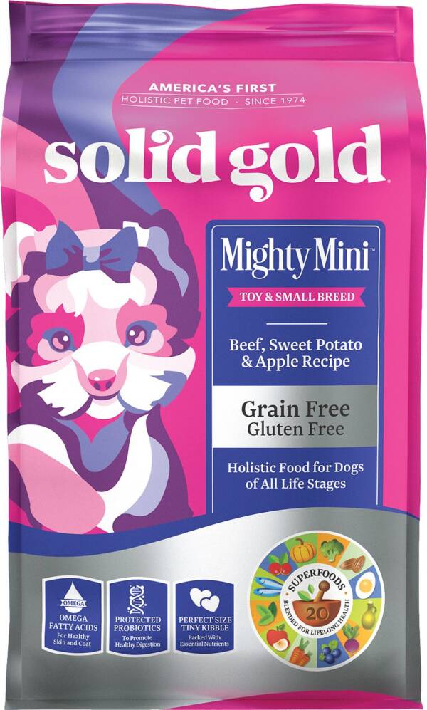 Solid Gold Mighty Mini Small & Toy Breed Grain-Free Beef, Sweet Potato & Apple Dry Dog Food 5kg