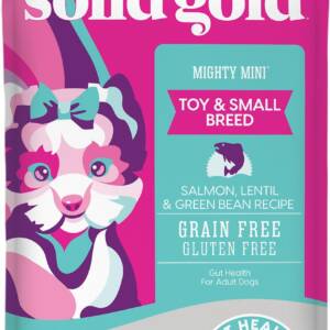 Solid Gold Mighty Mini Gut Health Small & Toy Breed Grain-Free Salmon, Lentil & Green Bean Dry Dog Food 5kg