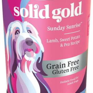 Solid Gold Sunday Sunrise Lamb, Sweet Potato & Pea Recipe Grain-Free Case of 12 Canned Dog Food 374g