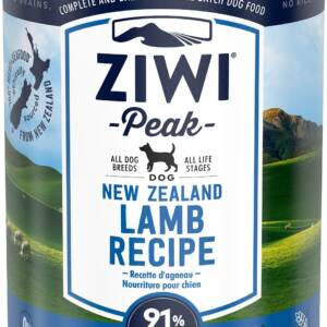 Ziwi Peak Lamb Recipe Case of 12 Canned Dog Food 390g