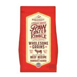 STELLA & CHEWY?S RAW COATED BEEF RECIPE WITH PUMPKIN & QUINOA WHOLESOME GRAINS DRY DOG FOOD 10kg