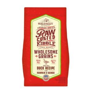 STELLA & CHEWY?S RAW COATED WHOLESOME GRAINS DUCK RECIPE WITH PUMPKIN & QUINOA DRYDOG FOOD 10kg
