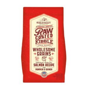 STELLA & CHEWY?S RAW COATED KIBBLE WHOLESOME GRAINS SALMON RECIPE WITH PUMPKIN & QUINOA DRY DOG FOOD 10kg