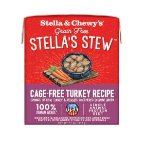 STELLA & CHEWY?S STELLAS STEW CAGE-FREE TURKEY GRAIN FREE ADULT CASE OF 12 WET DOG FOOD 311g