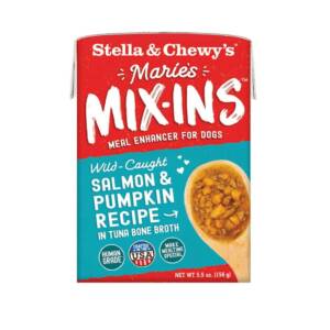 STELLA & CHEWY?S MARIES MIX-INS SALMON & PUMPKIN RECIPE WET DOG FOOD 156g