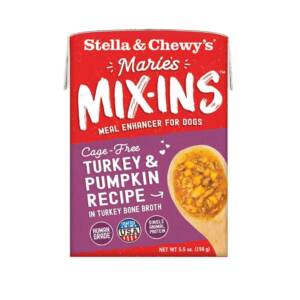 STELLA & CHEWY?S MARIES MIX-INS TURKEY & PUMPKIN RECIPE WET DOG FOOD 156g