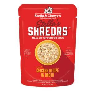 STELLA & CHEWY?S STELLA?S SHREDRS CAGE-FREE CHICKEN RECIPE IN BROTH ADULT WET DOG FOOD 80g