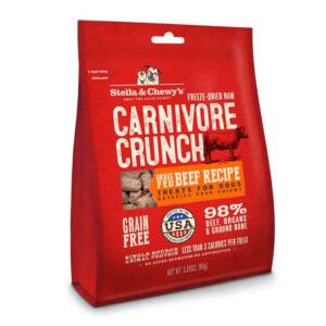 Stella & Chewy?s Carnivore Crunch Grass-Fed Beef Recipe Freeze-Dried Raw Dog Treats 92g