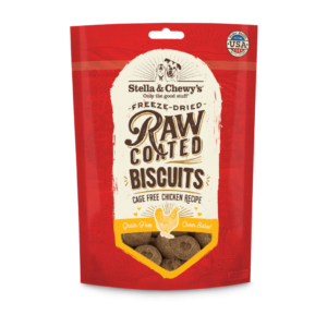 Stella & Chewy?s Raw Coated Biscuits Cage-Free Chicken Recipe Freeze-Dried Grain-Free Dog Treats 255g