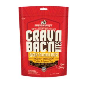 Stella & Chewy?s Crav?n Bac?n Bites Bacon & Chicken Recipe Dog Treats 234g