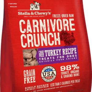 Stella & Chewy?s Carnivore Crunch Cage-Free Turkey Recipe Freeze-Dried Raw Dog Treats 92g
