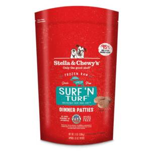 Stella & Chewy?s Surf ?N Turf Dinner Patties Frozen Raw Dog Food 709g