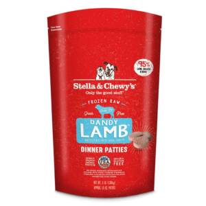 STELLA & CHEWY?S DANDY LAMB FROZEN RAW DINNER PATTIES DOG FOOD 1.36kg