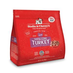 STELLA & CHEWY?S TANTALIZING TURKEY FROZEN RAW DINNER MORSELS DOG FOOD 1.8kg