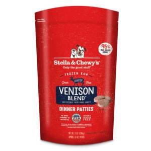 STELLA & CHEWY?S VENISON BLEND FROZEN RAW DINNER PATTIES DOG FOOD 1.36kg