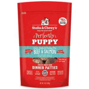 Stella & Chewy?s Perfectly Puppy Beef & Salmon Dinner Patties Freeze-Dried Raw Dog Food 397g
