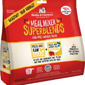 Stella & Chewy?s SuperBlends Cage-Free Chicken Recipe Meal Mixers Freeze-Dried Raw Dog Food Topper 454g