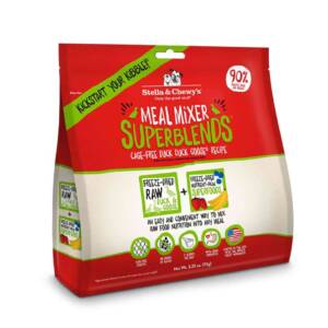 Stella & Chewy?s SuperBlends Cage-Free Duck Duck Goose Recipe Meal Mixers Freeze-Dried Raw Dog Food Topper 454g