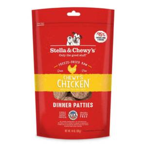 STELLA & CHEWYS Chewy?s Chicken Dinner Patties Freeze-Dried Raw Dog Food 397g