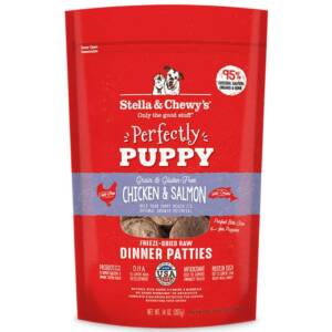 Stella & Chewy?s Perfectly Puppy Chicken & Salmon Dinner Patties Freeze-Dried Raw Dog Food 397g