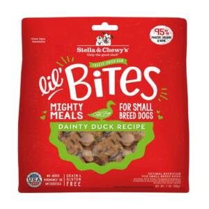 Stella & Chewy?s Lil? Bites Dainty Duck Recipe Small Breed Freeze-Dried Raw Dog Food 198g