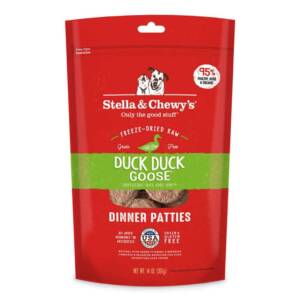 Stella & Chewy?s Duck Duck Goose Dinner Patties Freeze-Dried Raw Dog Food 709g